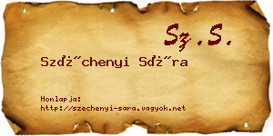 Széchenyi Sára névjegykártya